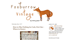 Desktop Screenshot of foxburrowvintage.com