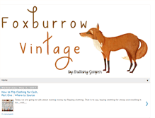 Tablet Screenshot of foxburrowvintage.com